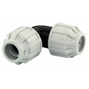 Coude 90 ° en polyéthylène haute et basse densité Ø 20 mm