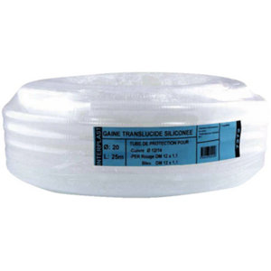 Gaine sanitaire translucide Ø 25 mm 25 m pour tube cuivre et PER