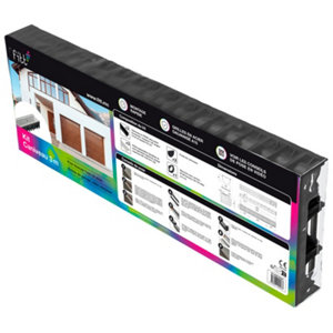 Lot de 3 caniveaux avec grilles galvanisées - Long. 1 m. Larg. 12,1 cm. Haut. 8,4 cm