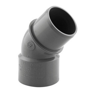 Coude PVC 45 ° M/F Ø 32 mm pour l'évacuation gravitaire des eaux usées et pluviales