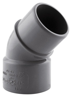 Coude Pvc Pour Évacuation - 45 ° M/f Ø 40 Mm