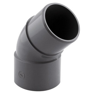 Coude PVC pour l'évacuation gravitaire des eaux usées et pluviales - 45 ° M/F Ø 50 mm