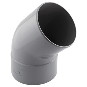 Coude PVC pour l'évacuation gravitaire des eaux usées et pluviales - 45 ° M/F Ø 125 mm
