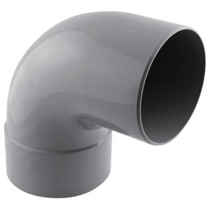 Coude PVC pour l'évacuation gravitaire des eaux usées et pluviales - 87 ° M/F Ø 125 mm