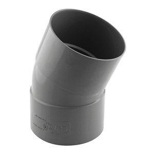 Coude PVC 20 ° FF Ø 100 mm pour l'évacuation gravitaire des eaux usées et pluviales