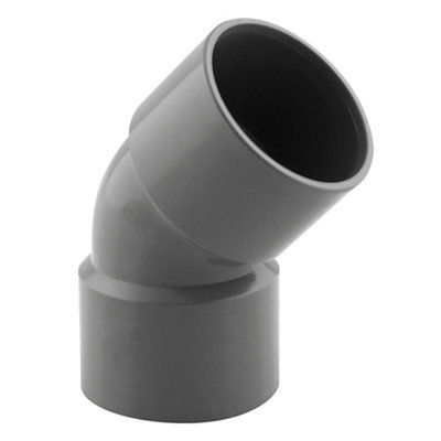 Coude Pvc 45 ° F/f Ø 32 Mm Pour L'évacuation Gravitaire Des Eaux Usées Et Pluviales