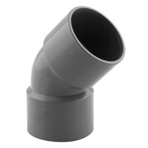Coude PVC 45 ° F/F Ø 32 mm pour l'évacuation gravitaire des eaux usées et pluviales