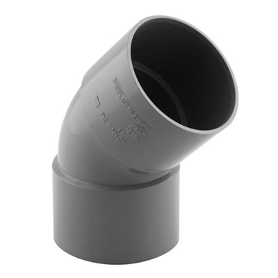 Coude pvc femelle femelle Fitt 45° ø50 mm - vue 2