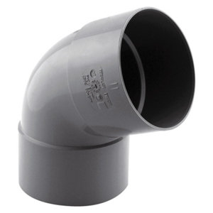 Coude PVC 67 ° F/F Ø 80 mm pour l'évacuation gravitaire des eaux usées et pluviales