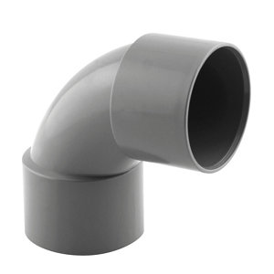 Coude PVC 87 ° F/F Ø 40 mm pour l'évacuation gravitaire des eaux usées et pluviales