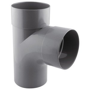 Té pied de biche PVC - 87 ° M/F Ø 125 mm