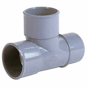 Té pied de biche PVC 87 ° M/F Ø 32 mm