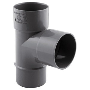 Té pied de biche PVC - 87 ° M/F Ø 50 mm