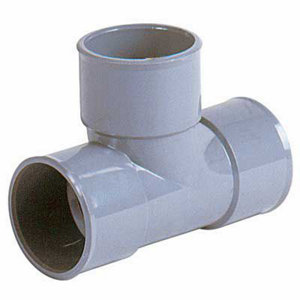 Té pied de biche PVC F/F  - 87 ° F Ø 50 mm