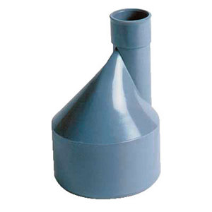 Réduction excentrée en PVC M/F 100x40 mm