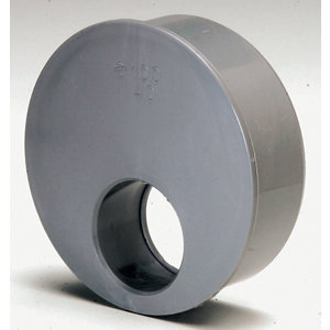 Tampon de réduction PVC Ø 100 mm L. 40 mm pour l'évacuation gravitaire des eaux usées et pluviales