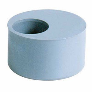 Tampon de réduction PVC Ø 100 mm L. 50 mm pour l'évacuation gravitaire des eaux usées et pluviales