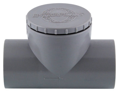 Clapet pvc anti retour à battant Fitt ø40 mm - vue 2