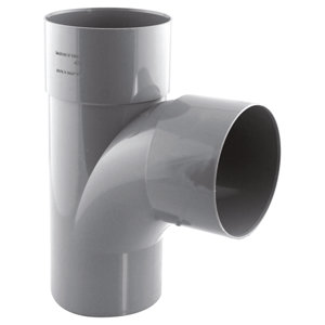 Té pied de biche PVC - 87 ° M/F Ø 100 mm