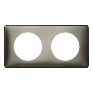 Plaque 2 POSTES CELIANE coloris Gris