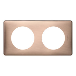 Plaque 2 POSTES CELIANE coloris Copper