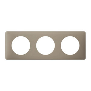 Plaque 3 POSTES CELIANE coloris Gres