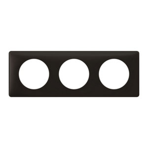Plaque 3 POSTES CELIANE coloris Noir