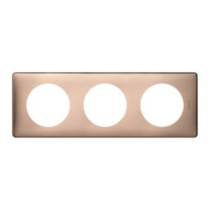 Plaque 3 POSTES CELIANE coloris Copper