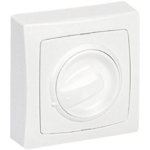 Interrupteur temporisé lumineux complet Blanc - 10 Ampères
