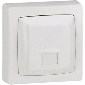 Prise RJ45 saillie blanc