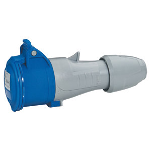 Fiche femelle droite 16A 2P+T 230V IP44