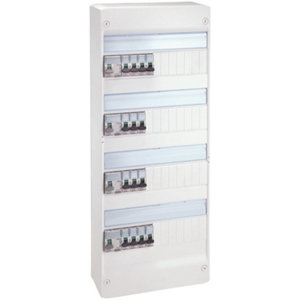 Coffret monté câblé T6 4 rangées 52 modules