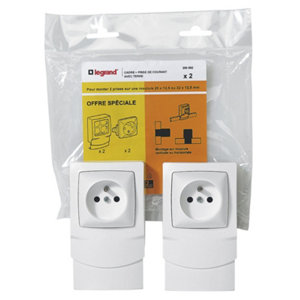Lot de 2 cadres + Prises de courant - EP 12.5 