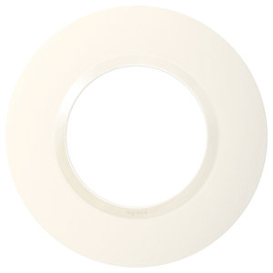 Plaque 1 poste rond "Dooxie" blanc