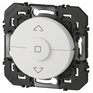 Interrupteur volet roulant "Dooxie" blanc