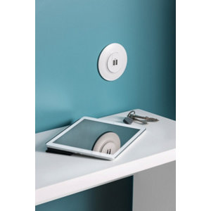 Prise chargeur 1 USB type A + 1 USB type C 3A "Dooxie" blanc