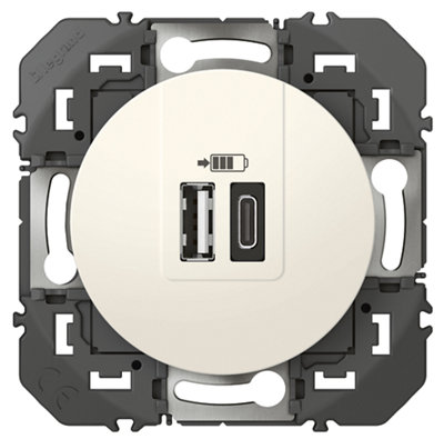 Prise double chargeur 2USB LEGRAND Dooxie 2 - vue 3