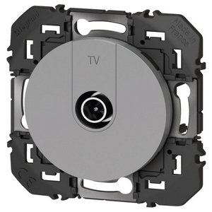 Prise TV mâle étoile blindée "Dooxie" aluminium