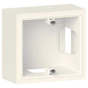 Cadre saillie 1 poste "Dooxie" blanc