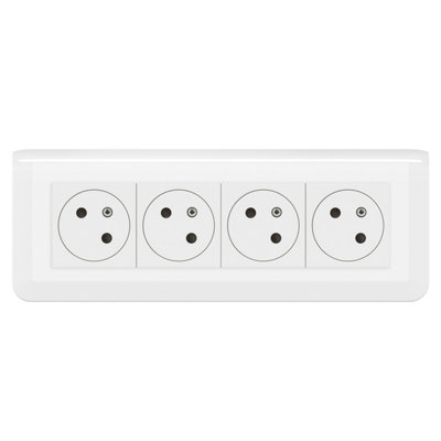 Legrand Mosaic quadruple prise