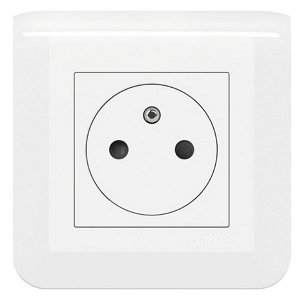 Lot 10 prises avec terre " Mosaic" blanc