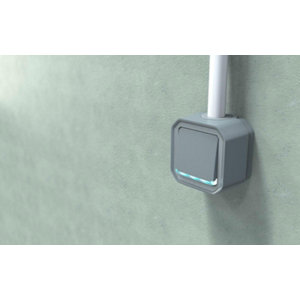 Poussoir NO lumineux "Plexo" complet saillie - Gris