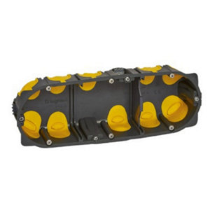 Boîte à encastrer Eco Batibox profondeur 40 mm pour plaque de plâtre – 3 postes