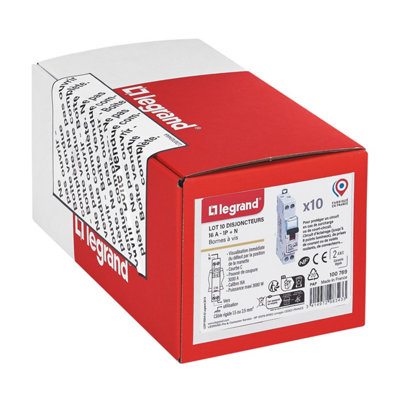 Disjoncteur DNX³ 1P+N lot de 10 Legrand