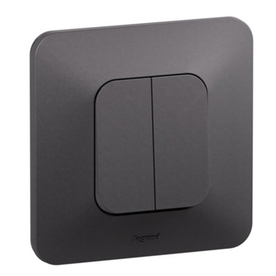 Double interrupteur ou va et vient Neptune bornes automatiques Legrand - vue 2
