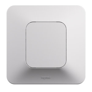 Obturateur encastrable blanc brillant NEPTUNE IP20