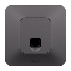 Prise RJ45 encastrable blanc satiné NEPTUNE catégorie 6 NF IP20
