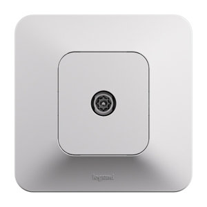 Prise TV encastrable blanc NEPTUNE 9,52 mm NF IP20
