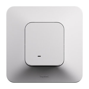 Interrupteur va-et-vient lumineux encastrable blanc NEPTUNE NF IP20
