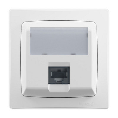 Prise Rj45 Catégorie 6 Saillie 7 2x7 2 Cm 1 Port Gigabit